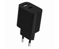 GEMBIRD 2-portowa uniwersalna ładowarka USB (A+C), 2.4 A TA-UC-2AC12-01-BK - 1351741 - zdjęcie 2